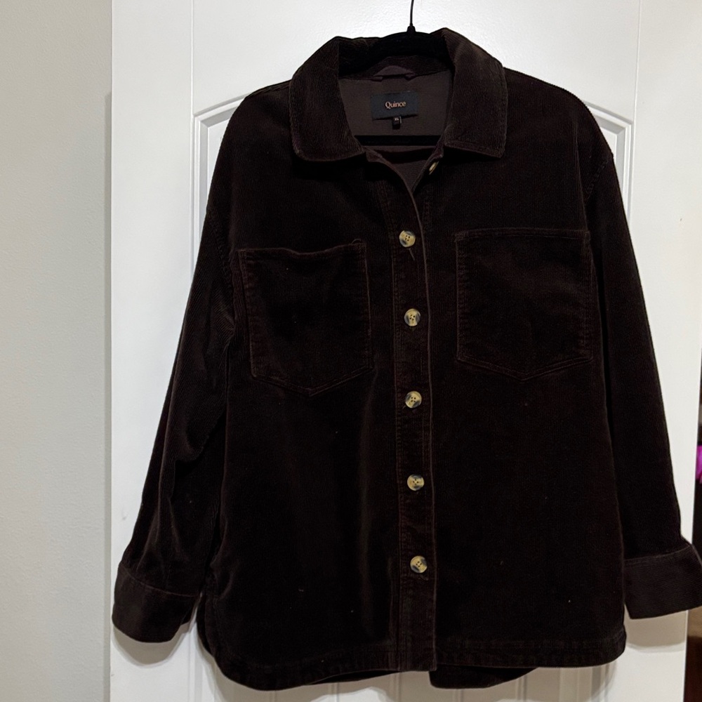 Quince Chocolate Corduroy Jacket